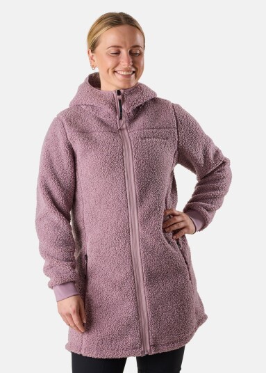 Lofoten Pile Coat W Pale Mauve 44  Fleecetrøyer