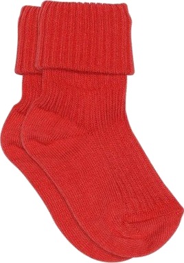 MP 589 Ull Rib Baby Sokker Tomato 25 28