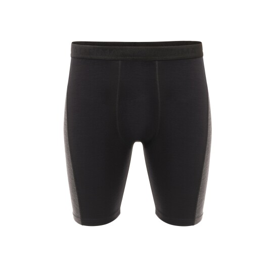 Aclima WarmWool shorts long w/windWool V2 Herre Jet Black Marengo XL