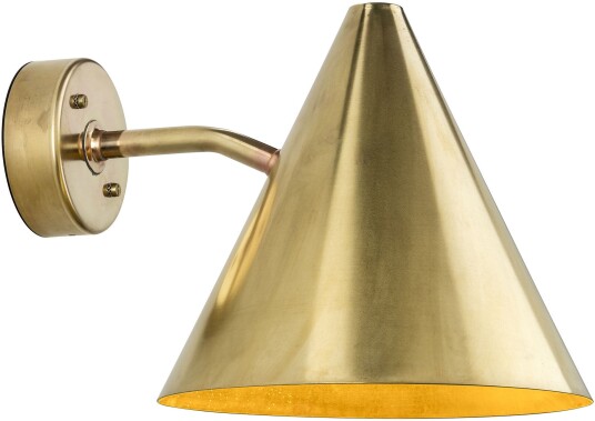 Örsjö Belysning - Tratten Vägglampa Rå Mässing - Utendørs Vegglamper - Hans-Agne Jakobsson - Gull