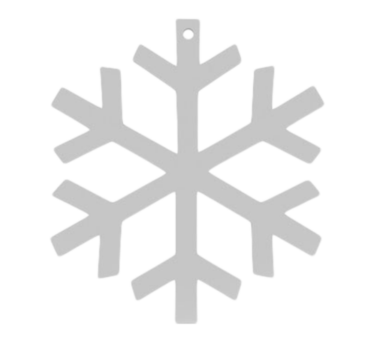 Cooee Design Snowflakes hanging hvit 2pk
