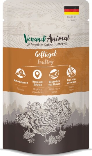 Venandi Animal Våtfôr Sparepakke Fjærkre 24 X 125 G
