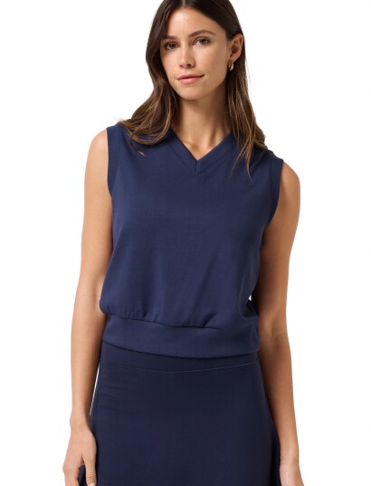 TravisMathew Skyloft Soft Vest   Navy   S
