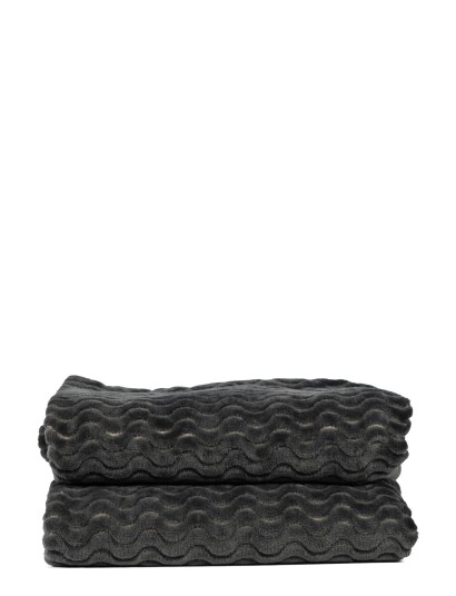 Sagaform Agnes Fleece Plaid Grey DARKGREY 130X170CM