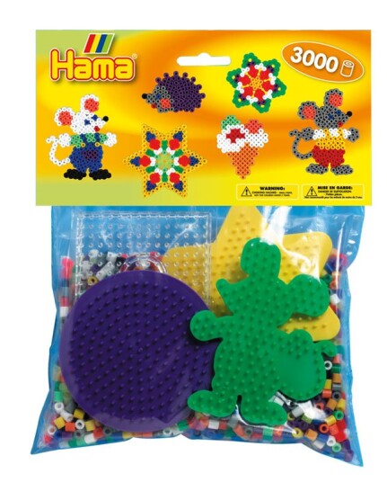 Hama Midi Perlesett gruppepakning 3000 perler Mus
