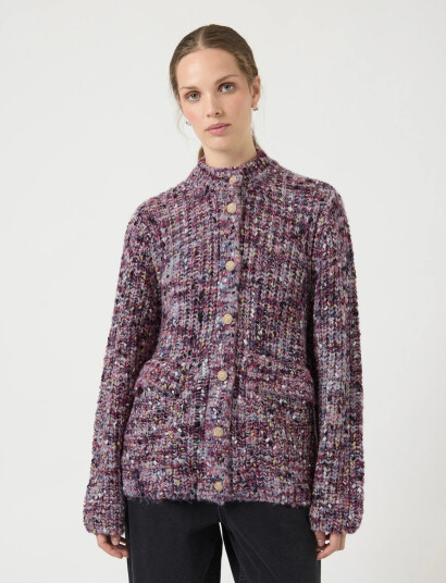 YAS Yaslibba Ls Knit Cardigan S. Purple L YAS Yaslibba Ls Knit Cardigan S. Purple L