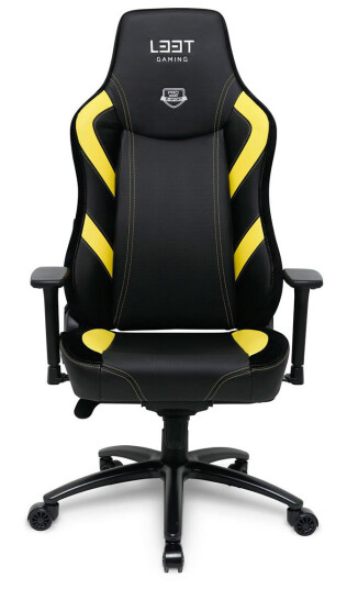 Fotel L33t Gaming Stol L33t Gaming E-Sport Pro Excellence L Pu Svart - Gul Dekor / 160442 Fotel L33t Gaming Stol L33t Gaming E-Sport Pro Excellence L Pu Svart - Gul Dekor / 160442