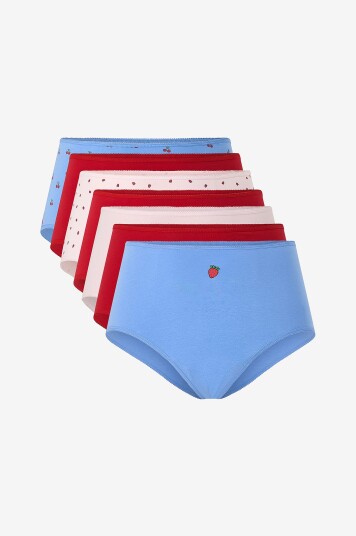 Zizzi Truser lWeek Rw Hipster 7 pack Rød