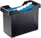 Leitz Plus - Hengefilboks - for A4 - kapasitet: 20 filer - svart Leitz Plus - Hengefilboks - for A4 - kapasitet: 20 filer - svart