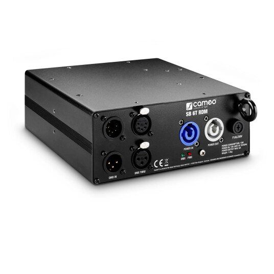 Cameo Sb 6t Rdm 6 Output Dmx/rdm Splitter/booster With 3 And 5 Pin Connec