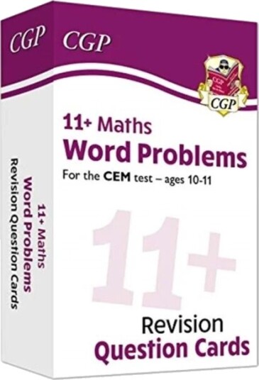 11+ Cem Revision Question Cards: Maths Word Problems - Ages 10-11 Av Cgp Books 11+ Cem Revision Question Cards: Maths Word Problems - Ages 10-11 Av Cgp Books