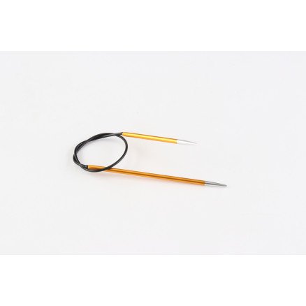 KnitPro Zing Asymmestriske Rundepinner 25 cm 2,25mm