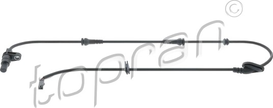 Sensor, ABS TOPRAN 120 754