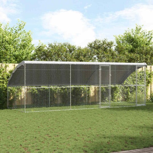 Vidaxl Hundebur 3 Stk. Sølv 6 X 2 X 2 M Galvanisert Stål