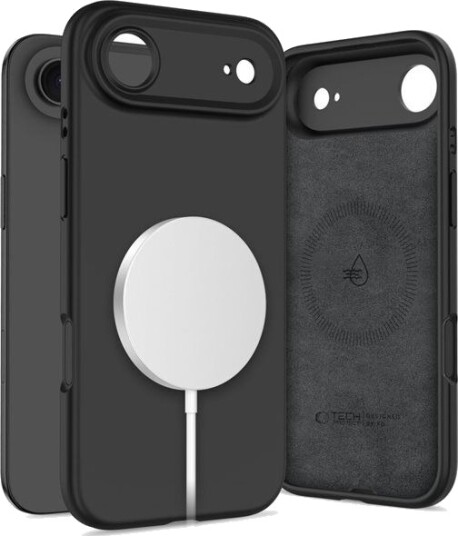 Tech Protect MagSafe Silikon Mobildeksel for iPhone 17 Air Svart