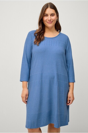 Zizzi - Kjole vMari 3/4 Abk Dress - Blå