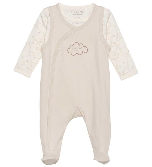 Fixoni Body Ls W.romper - Cream - 50 Fixoni Body Ls W.romper - Cream - 50