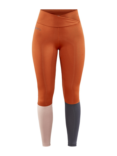 Craft Core Sence Tights Rust/Grå Dame Craft Core Sence Tights Rust/Grå Dame