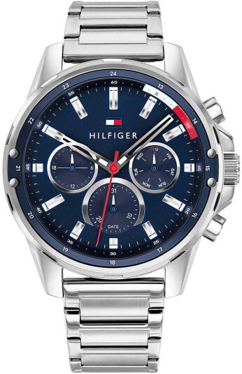 Tommy Hilfiger Herreklokke 1791788 Mason Blå/Stål Ø45 mm Tommy Hilfiger Herreklokke 1791788 Mason Blå/Stål Ø45 mm