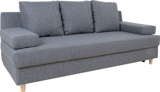 Sovesofa HOME4YOU Vella med oppbevaringsboks Grå Grå