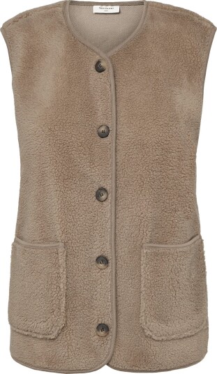FREE/QUENT Fqteddy Waistcoat   DESERT TAUPE   XS