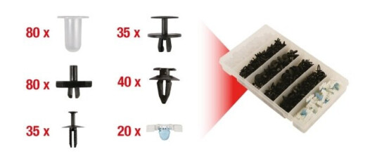 Ks Tools 420.0050 ##### Festeklipssett