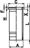 KOLBENSCHMIDT 89861110 Sylinderhylse