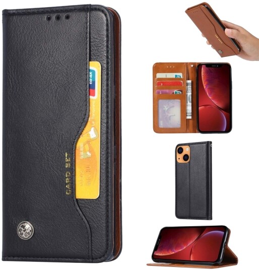 Trolsk Lommebokdeksel med Stativfunksjon Svart (iPhone 13)