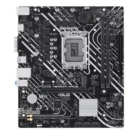 ASUS Prime H610M-K Micro ATX Hovedkort med DDR5 RAM og LGA1700 Sokkel