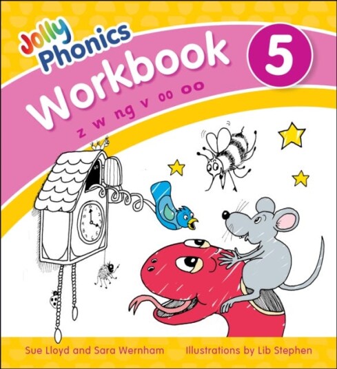 Jolly Phonics Workbook 5  in Precursive Letters (British English edition)