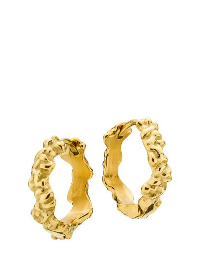 SISTIE Hoop Creoles Gold Plated |Guld |One Size SISTIE Hoop Creoles Gold Plated |Guld |One Size