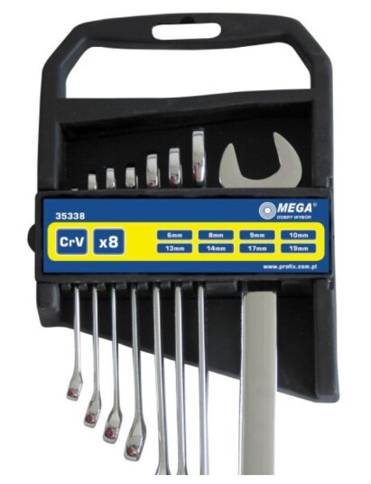 Mega Kombinasjonsnøkler 6-19Mm 8 Stk. (35338) Mega Kombinasjonsnøkler 6-19Mm 8 Stk. (35338)