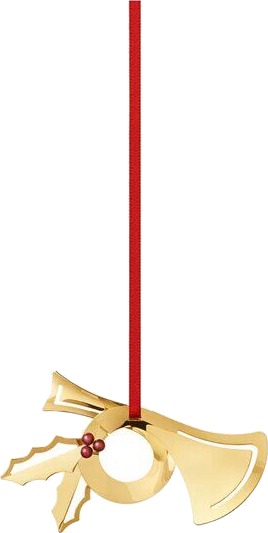Georg Jensen 2026 juleornament horn 4,8 cm gull Georg Jensen 2026 juleornament horn 4,8 cm gull