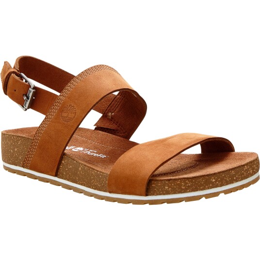 Timberland Women's Malibu Waves Ankle Strap Sandal Rust Nubuck 39.5, Rust Nubuck