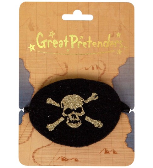 Great Pretenders Kostymer Pirat Øyelapp Svart Great Pretenders OneSize Kostymer