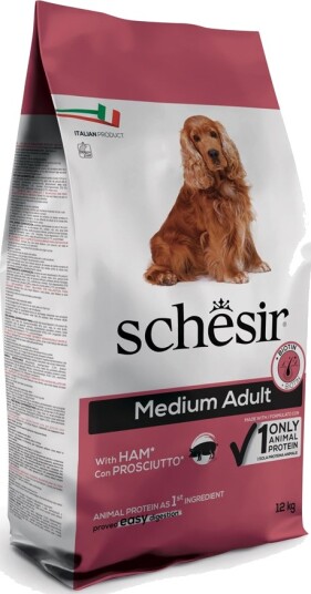 Schesir Tørrfôr Dog Dry Medium Large Maintenance Skinke 12 kg