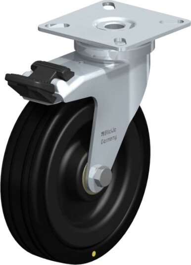 Blickle 615047 Lpa-Vpa 100K-Fi-El Styrehjul Med Brems, Hjuldiameter 100 Mm, Bæreevne (Maks.) 70 Kg, 1 Stk