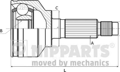 Drivledd NIPPARTS N2826024