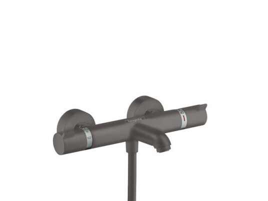 Hansgrohe Ecostat Comfort Kar/brusetermostat Borstet Sort Krom Hansgrohe Ecostat Comfort Kar/brusetermostat Borstet Sort Krom