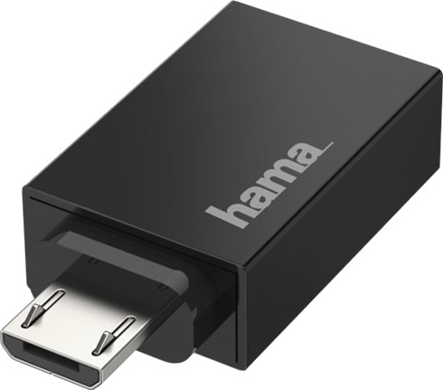 Hama USB-Adapter Micro-USB Til USB-A 2.0 OTG Svart