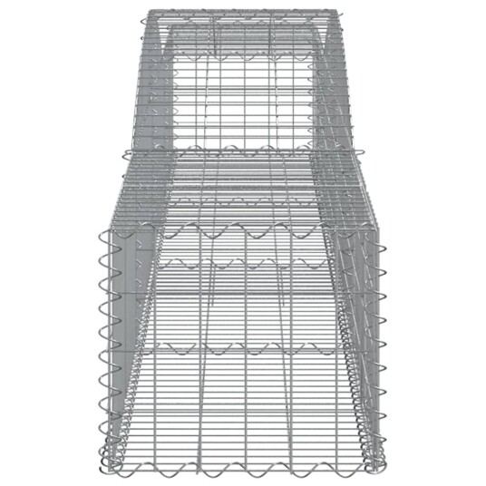 Gabionkurver buede 25 stk 400x50x40/60 cm galvanisert jern Gabionkurver buede 25 stk 400x50x40/60 cm galvanisert jern