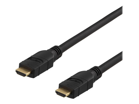 Deltaco HDMI-3050 5m 4K Aktiv HDMI-kabel med Ethernet Gull