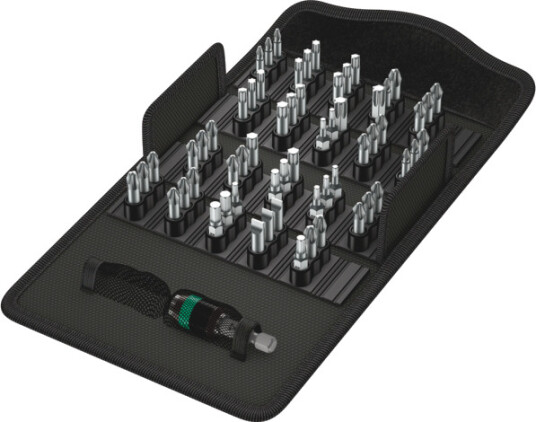 Wera Bit-Safe 61 Deler Bor & Bits Støpselsett Metrisk 1/4"