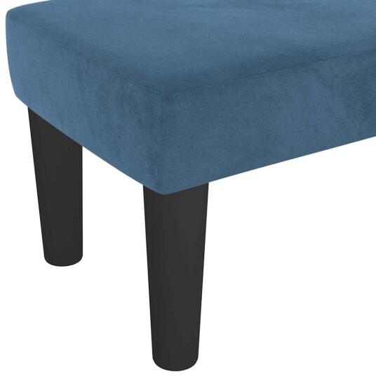  benk Mørkblå 100 x 30 x 30 cm Fløyel