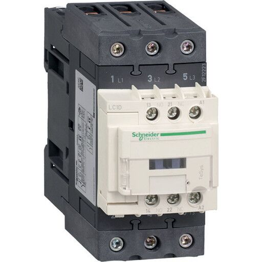 Schneider Electric Tesys d contactor lc1d65ap7 3p 65a ac-3 30kw@400v 1no+1nc aux contact 230v 50/60hz ac coil (3389119409025)