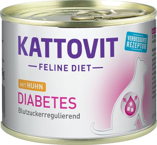 Kattovit Diabetes/Overvekt Kylling 12 X 185 G
