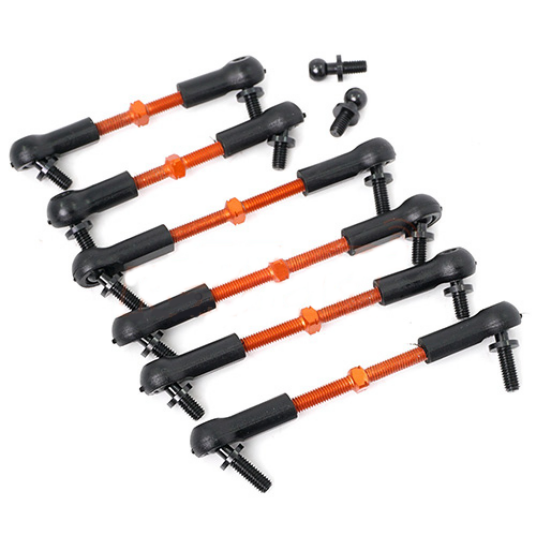 Yeah R 7075 ALUMINUM TIE ROD SET FOR HPI RS4 SPORT3 ORANGE Yeah R 7075 ALUMINUM TIE ROD SET FOR HPI RS4 SPORT3 ORANGE