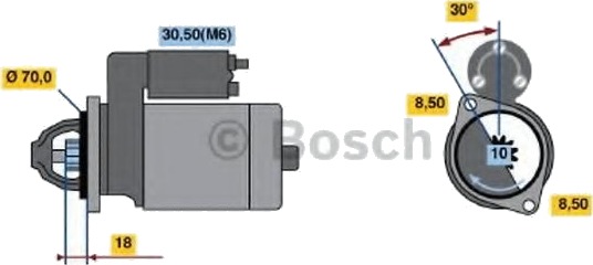 BOSCH 0 986 021 260 Starter BOSCH 0 986 021 260 Starter