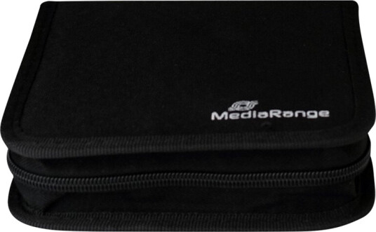 Mediarange CD/DVD Mapper for 24 Plater i Kunstlær, Svart Mediarange CD/DVD Mapper for 24 Plater i Kunstlær, Svart