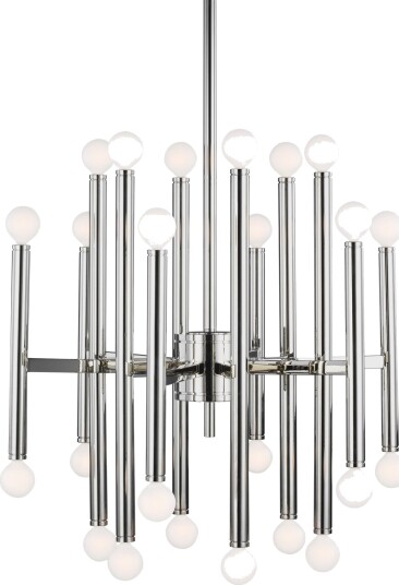Beckham Modern Chandelier Nickel M